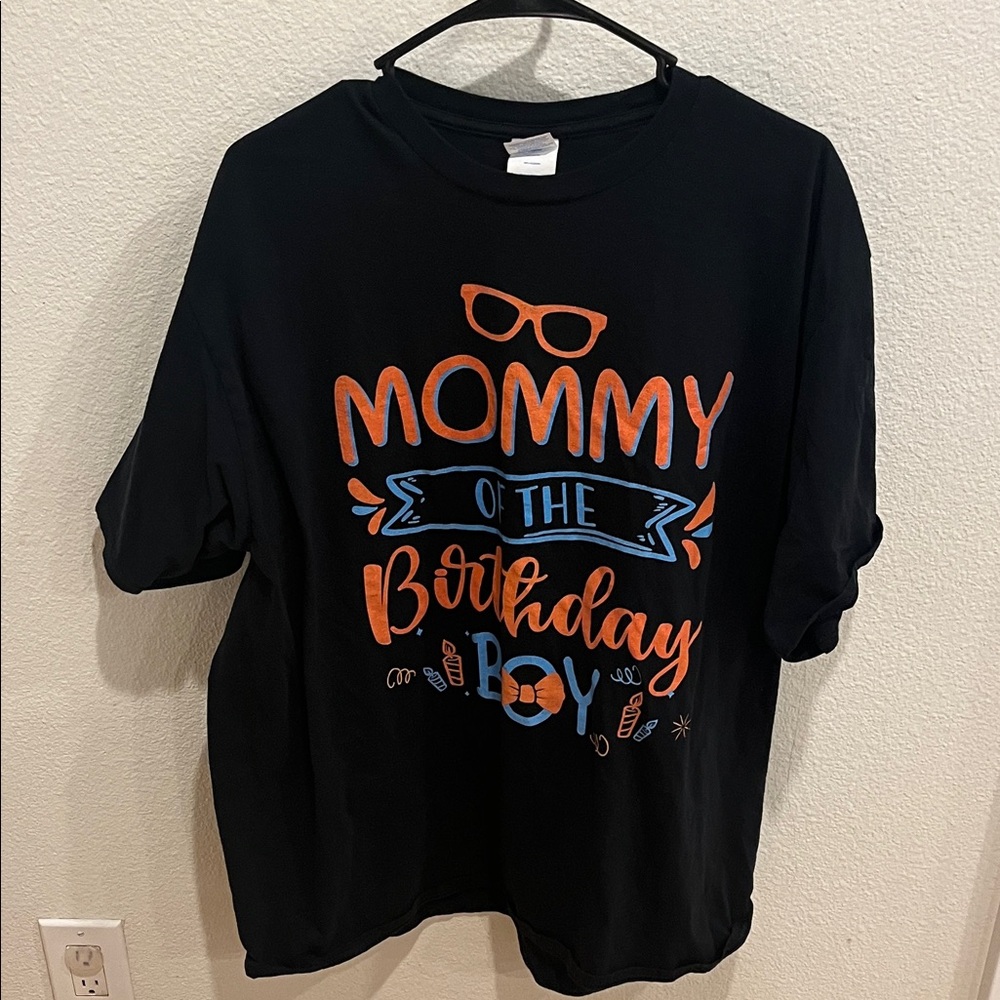 Black Birthday Tee for Moms